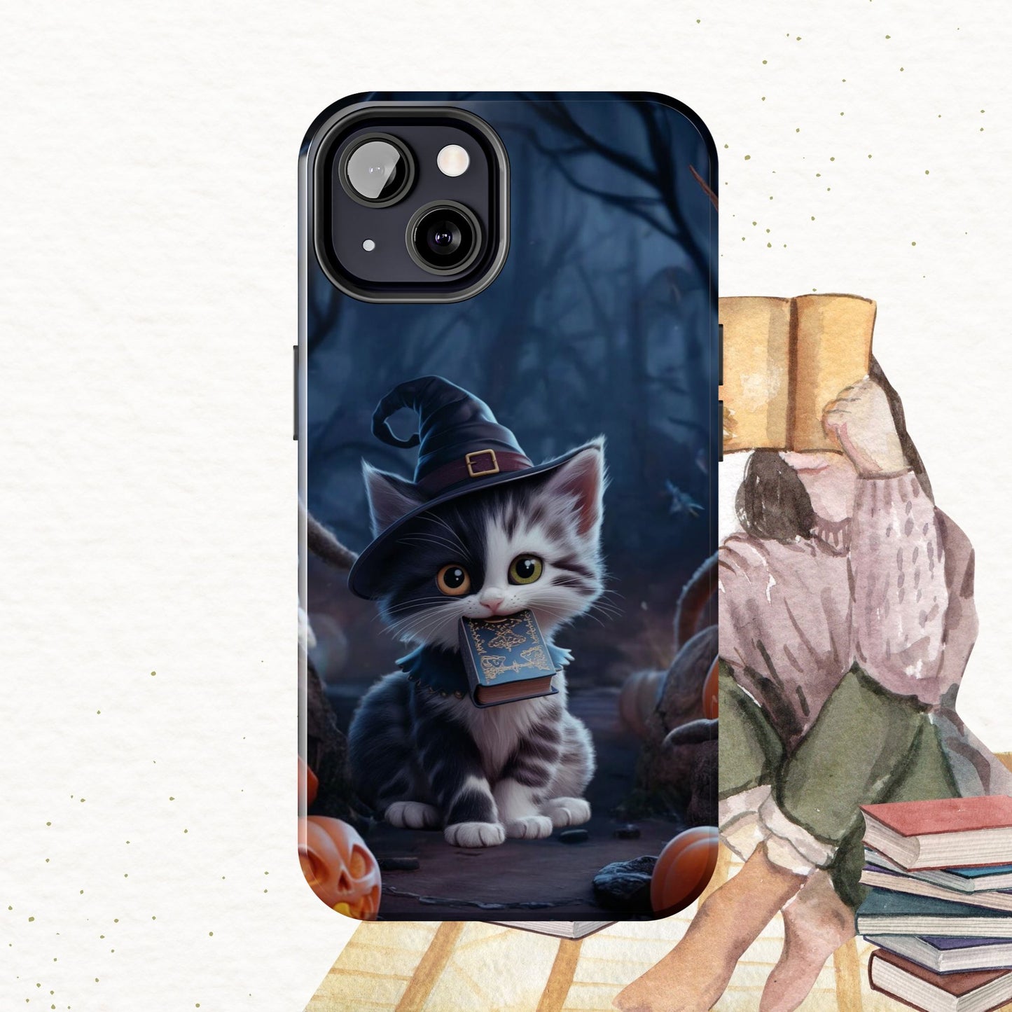Chrono Catnap Wireless Charging Support Tough Case