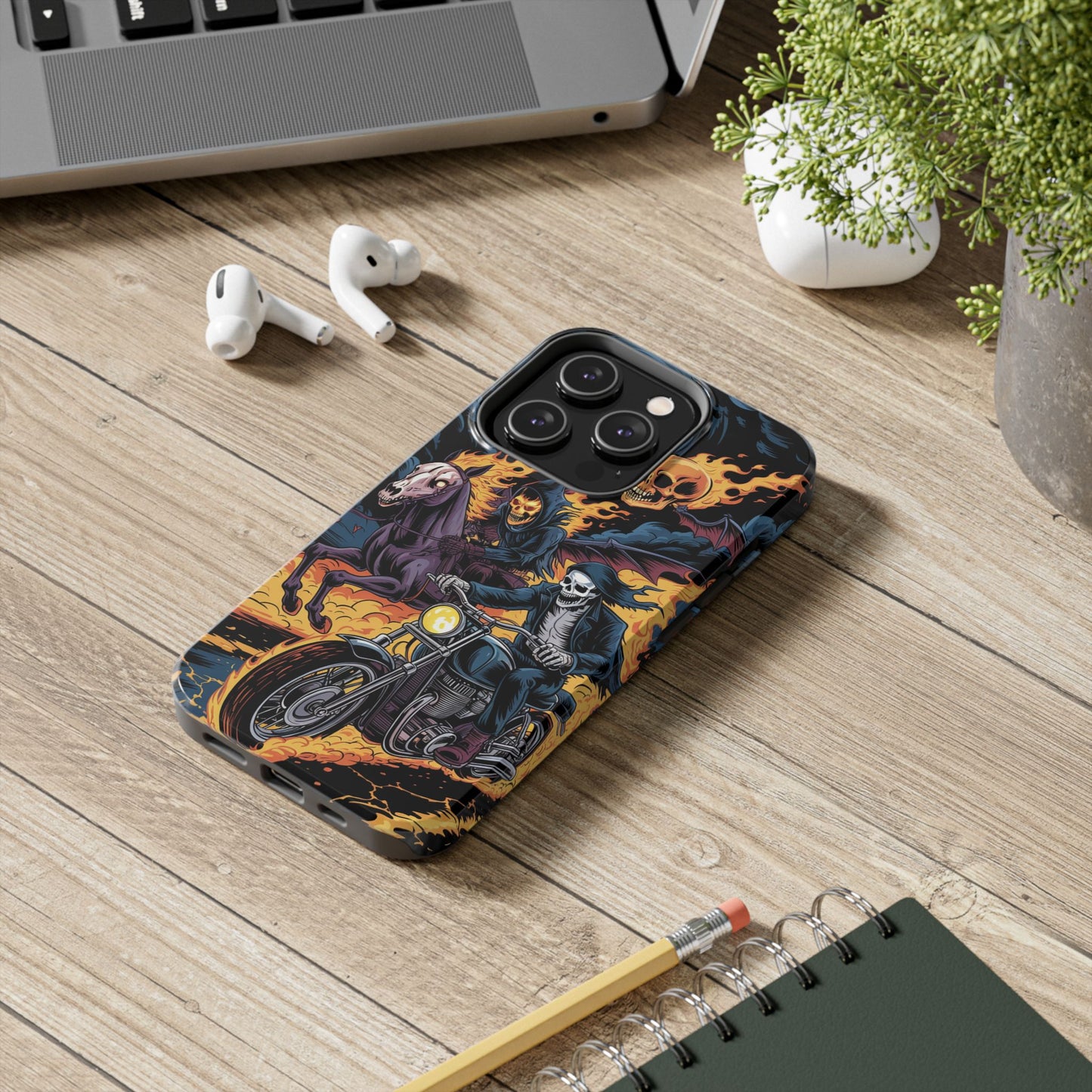 Ghost Riders Wireless Charging Support Tough Case