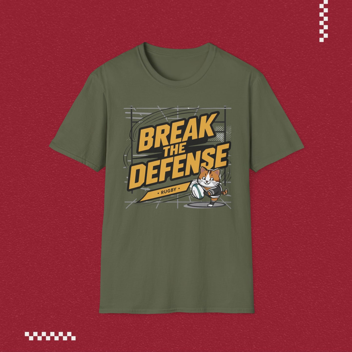 Break The Defence Crew Neck Cotton Men Tshirt