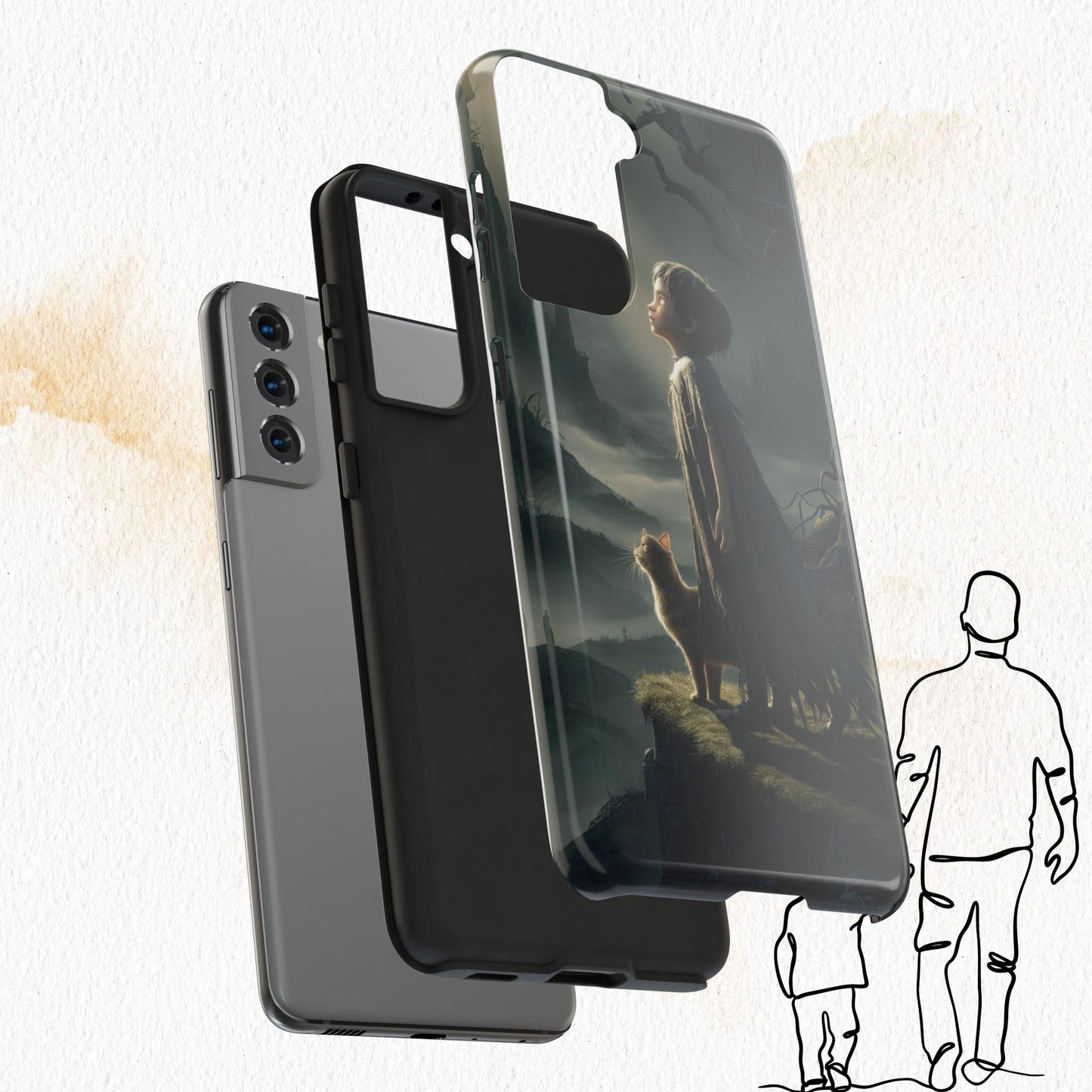 Mini Me Shield Wireless Charging Support Tough Case