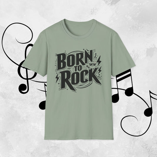 Born To Rock Cotton Men T-Shirt