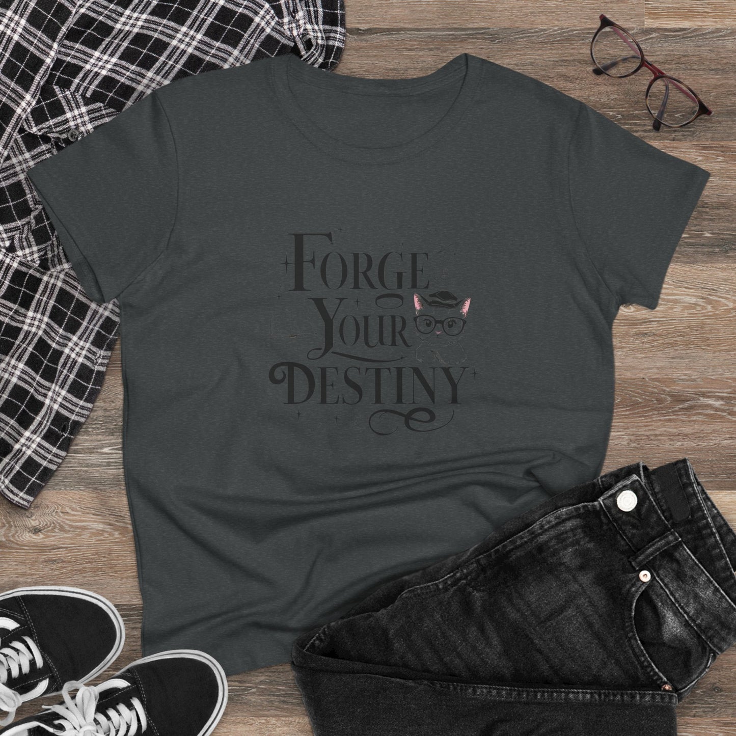 Forge Your Destiny Book Lovers  Cotton Women T-Shirt