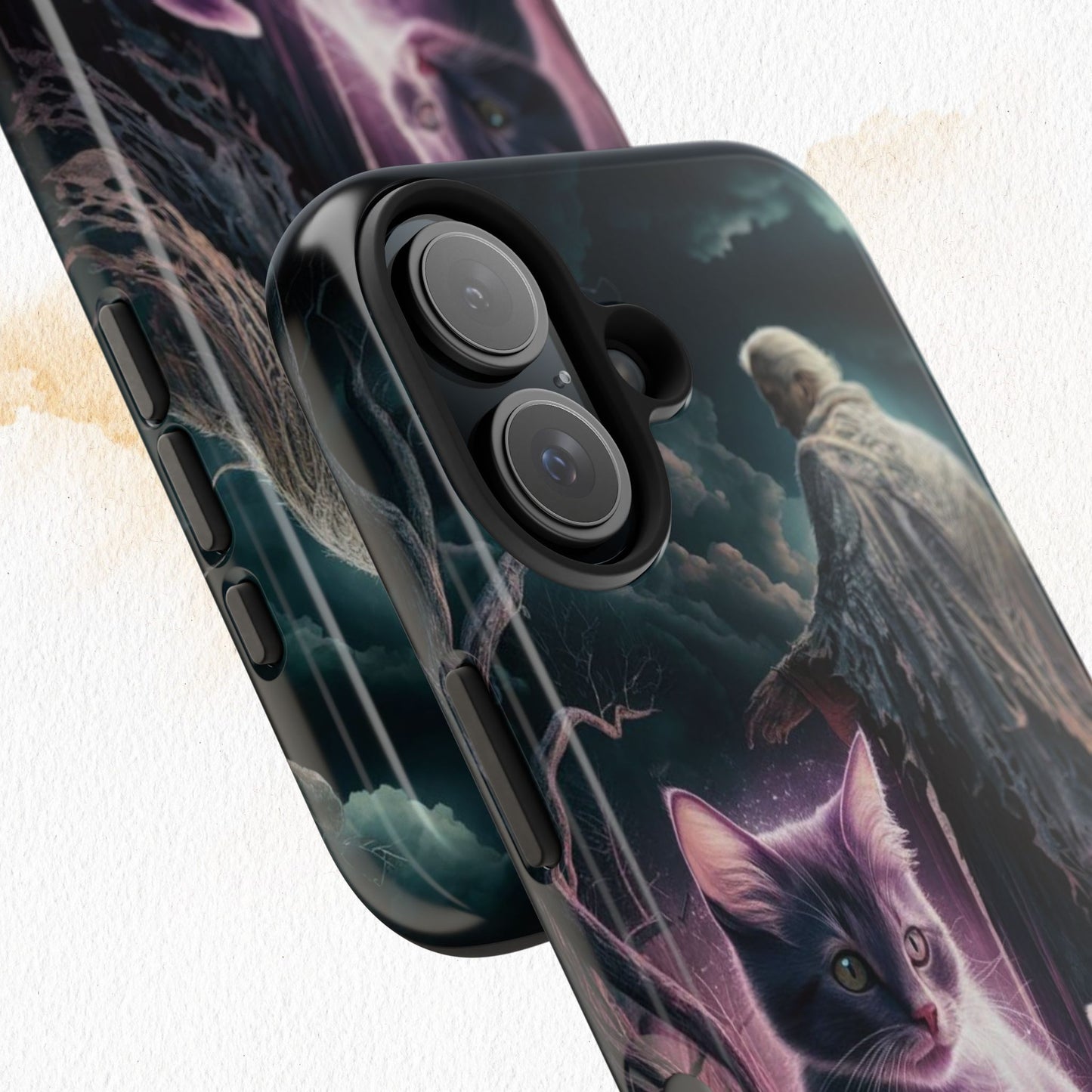Meowmoirs Wireless Charging Support Tough Case
