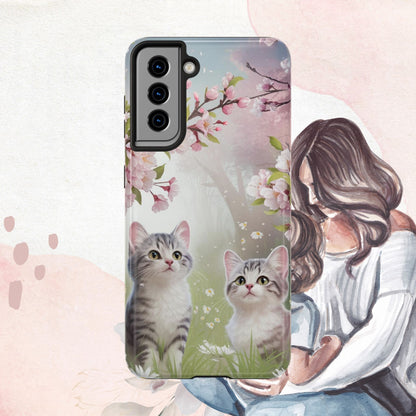 Lavender Lullaby Wireless Charging Support Tough Case