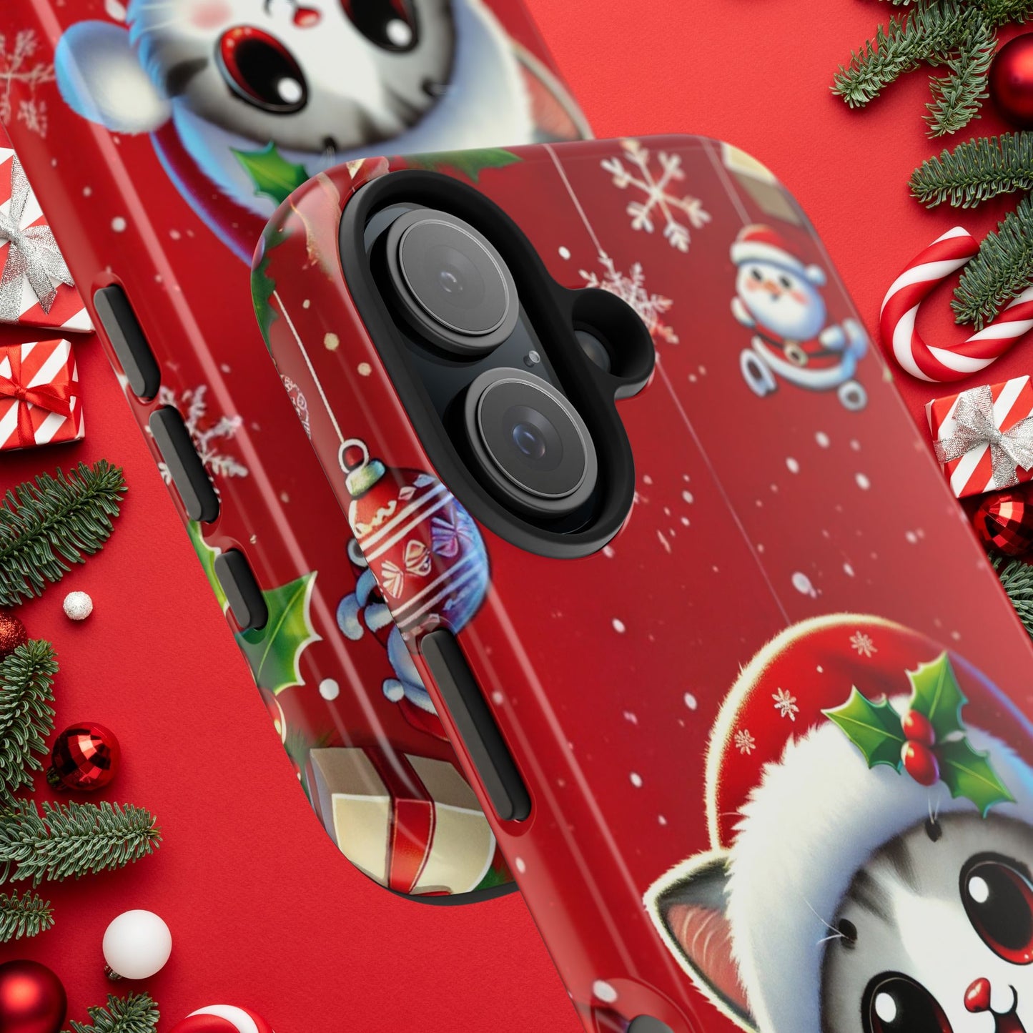 Purrfect Wishes Wireless Charging Support Tough Case