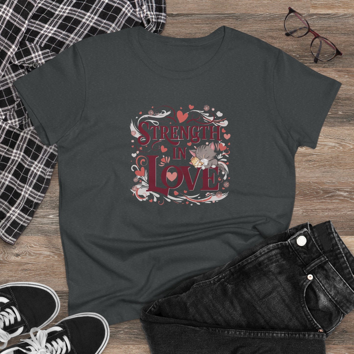 Strength In Love Women Cotton Tshirt