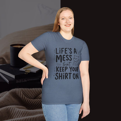 Life Messy Cotton T-Shirt