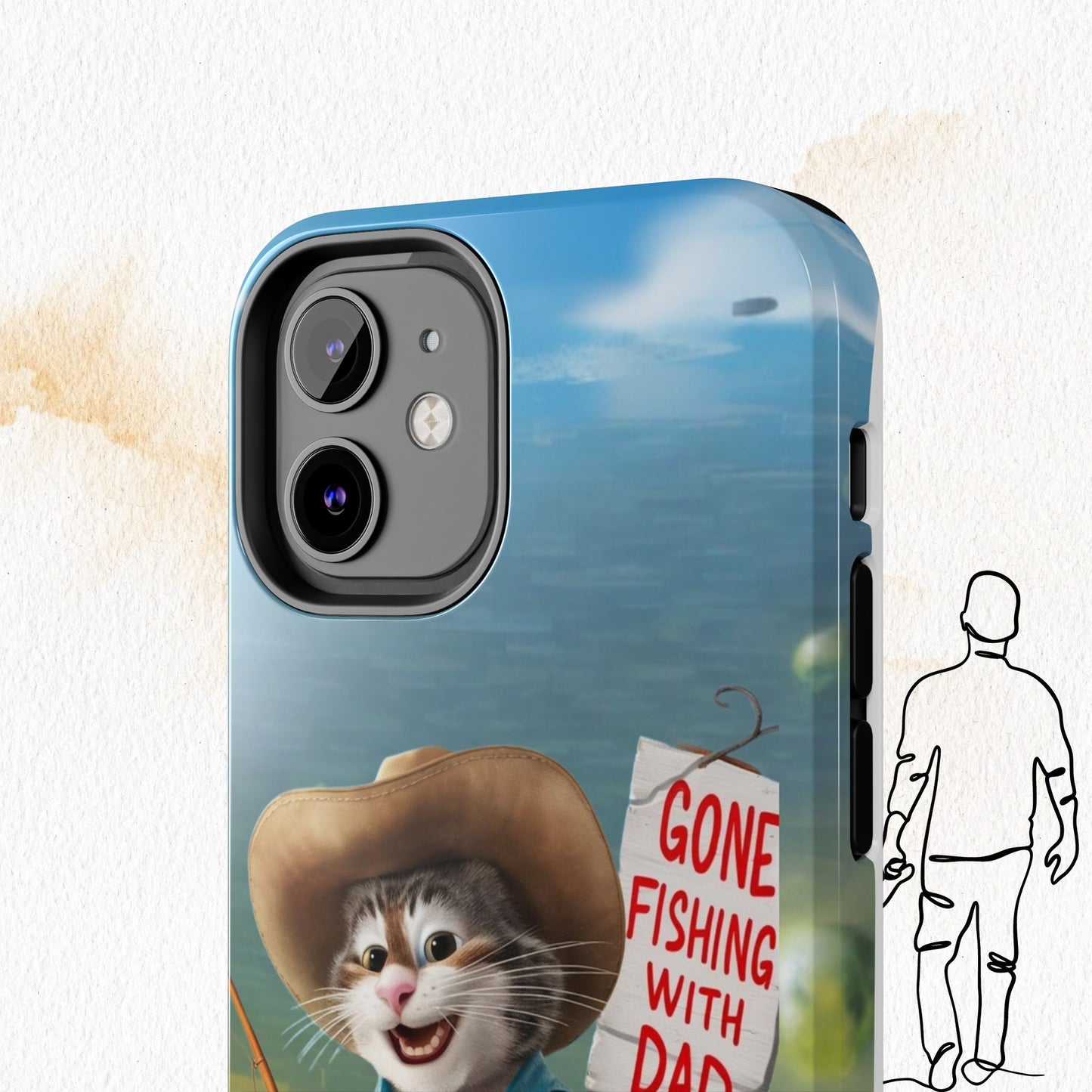 Dadcat Defender Wireless Charging Support Tough Case
