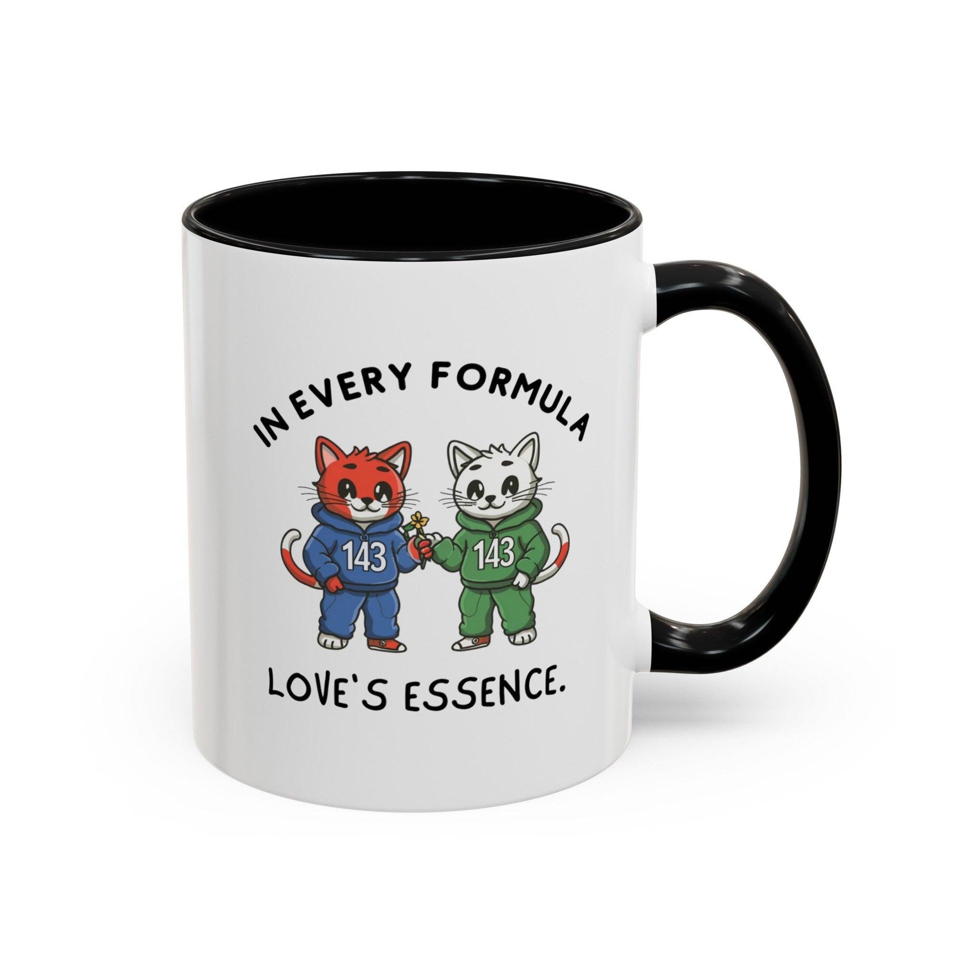 Billien Pawsitive Love Printify 11 oz 11oz accent mug Coffee Mugs Holiday Picks Home & Living Kitchen Mugs Spring Essentials two tone White base