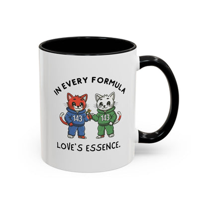 Billien Pawsitive Love Printify 11 oz 11oz accent mug Coffee Mugs Holiday Picks Home & Living Kitchen Mugs Spring Essentials two tone White base