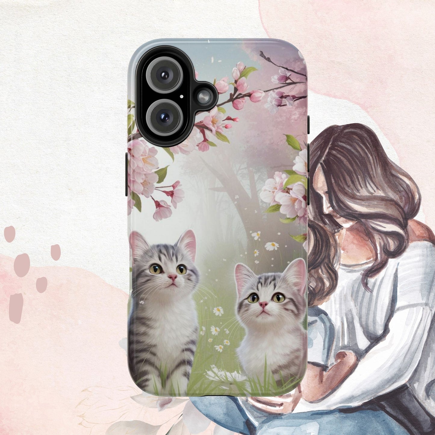 Lavender Lullaby Wireless Charging Support Tough Case