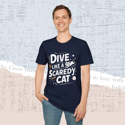 Dive Like Scaredy Cat Cotton Men Tee