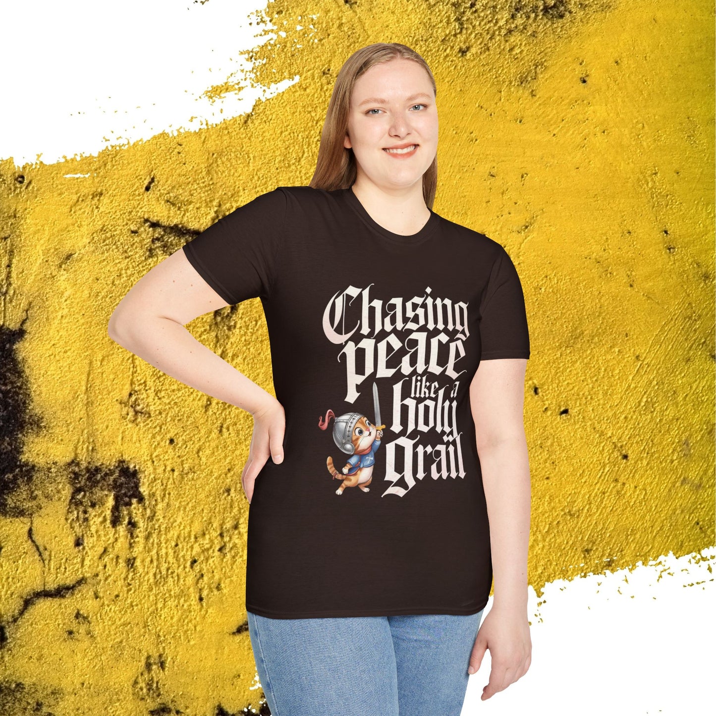 Chasing Peace Like Holy Grail Cotton Tee
