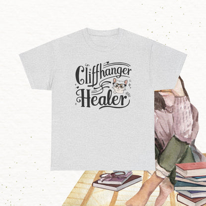 Book Lovers T-Shirt Cliffhanger Healer Cotton Tshirt