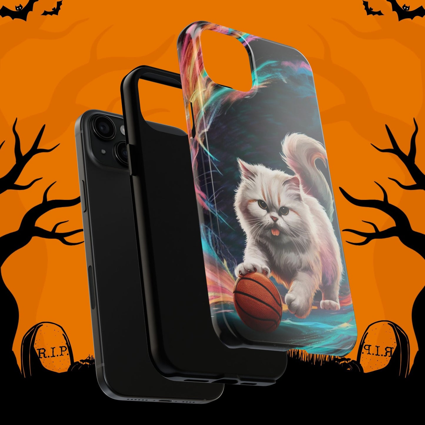 Meowble Dribble Wireless Charging Support Tough Case.