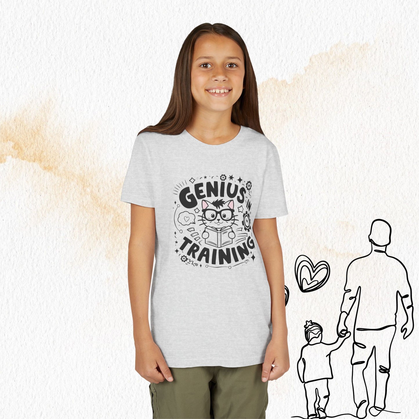Genius In Training Youth Heavy Cotton T-Shirt