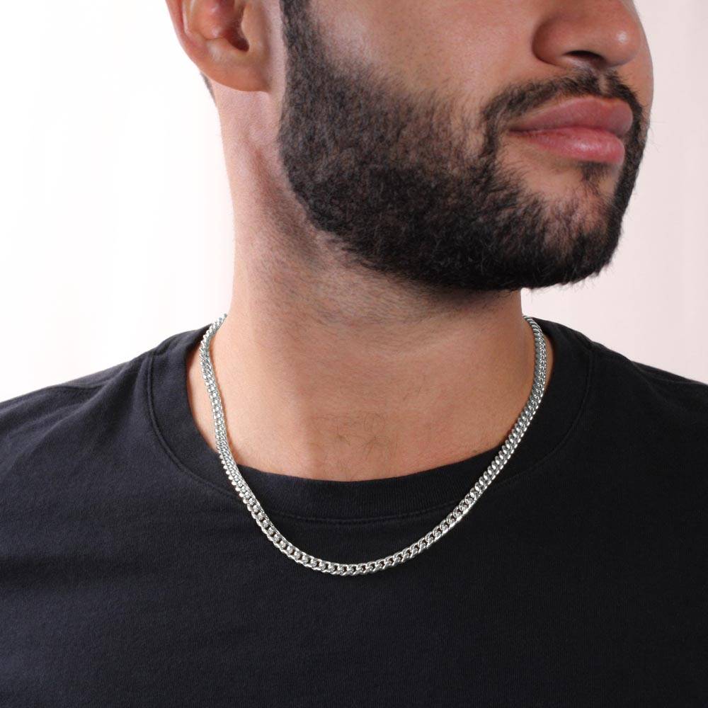Best Gift From Daughter To Father. Cuban Link Chain