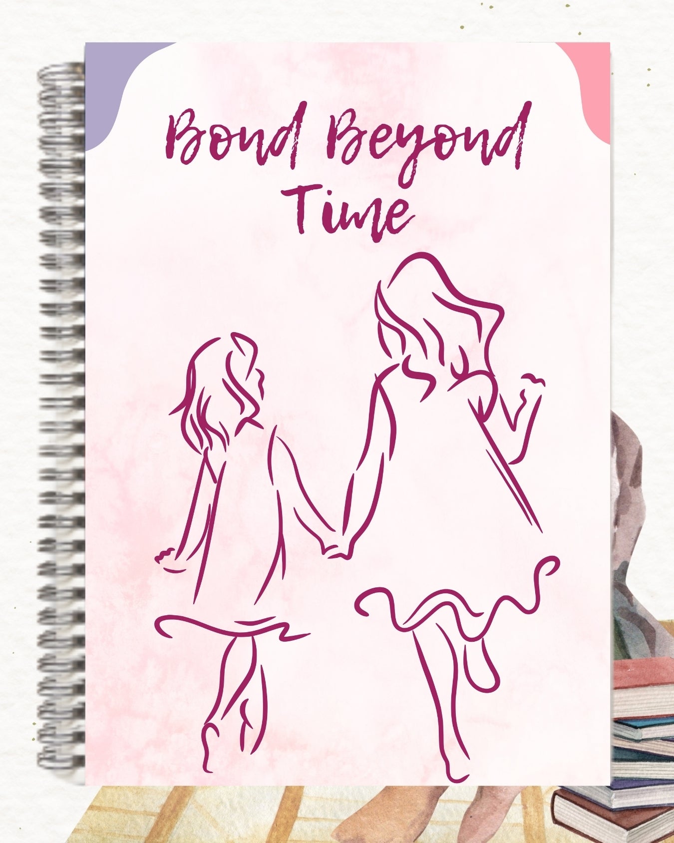 Sisterly Support Ruled Line Notebook
