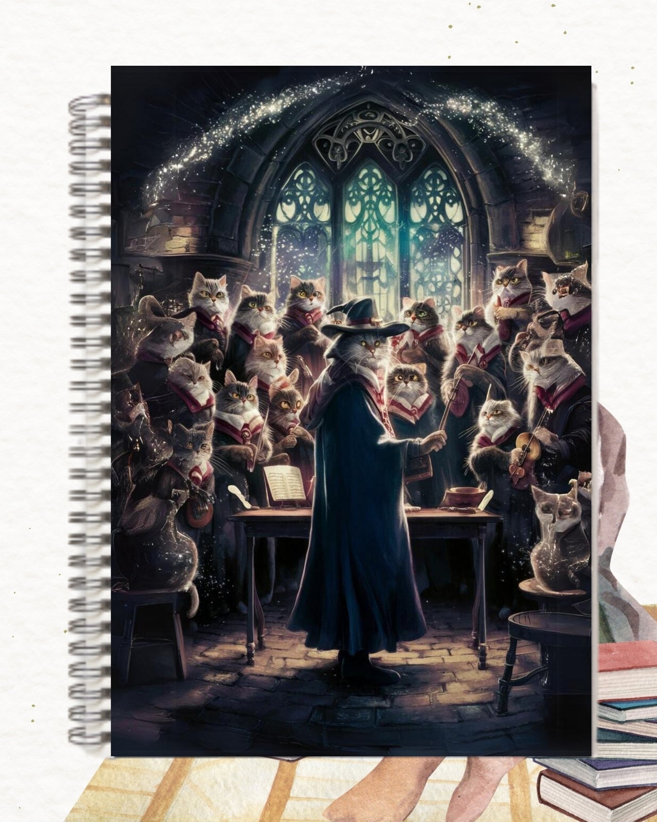 Wand Whispers Ruled Line Notebook