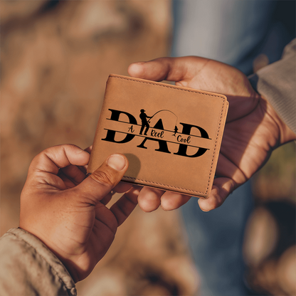 Best Gift For Dad . Graphic Leather Wallet