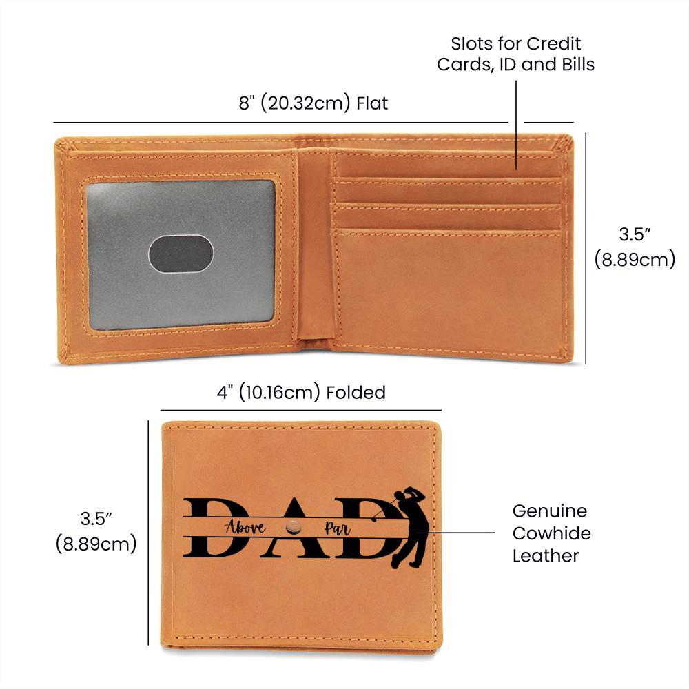 Best Gift For Dad . Graphic Leather Wallet
