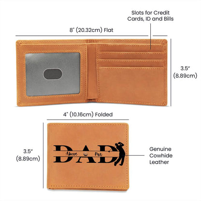 Best Gift For Dad . Graphic Leather Wallet