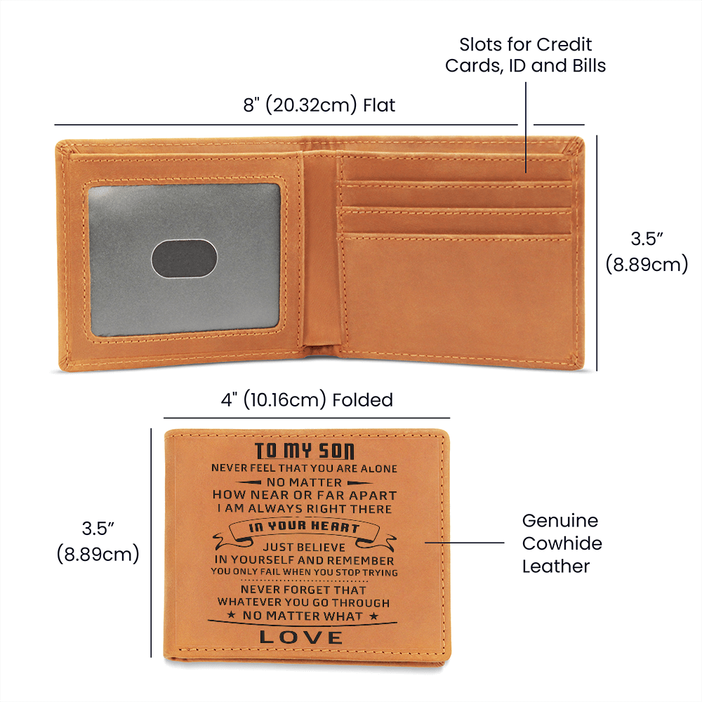 Best Gift For Son . Graphic Leather Wallet