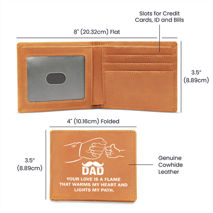 Best Gift For Dad . Graphic Leather Wallet