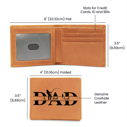Best Gift For Dad . Graphic Leather Wallet