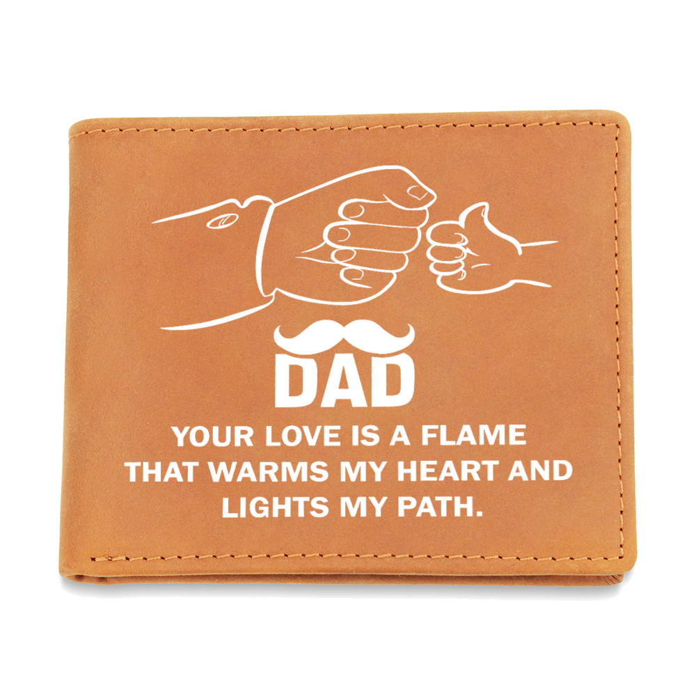 Best Gift For Dad . Graphic Leather Wallet
