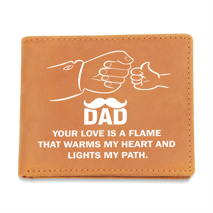 Best Gift For Dad . Graphic Leather Wallet