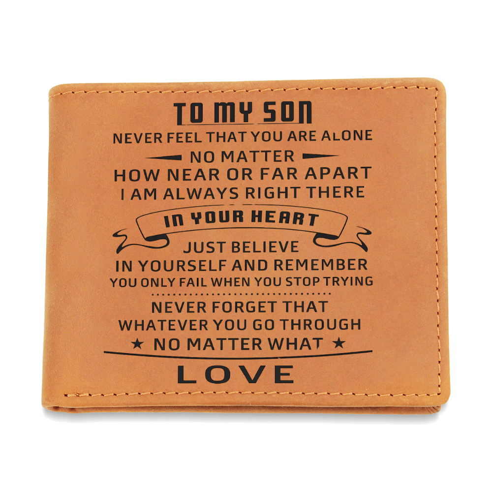 Best Gift For Son . Graphic Leather Wallet