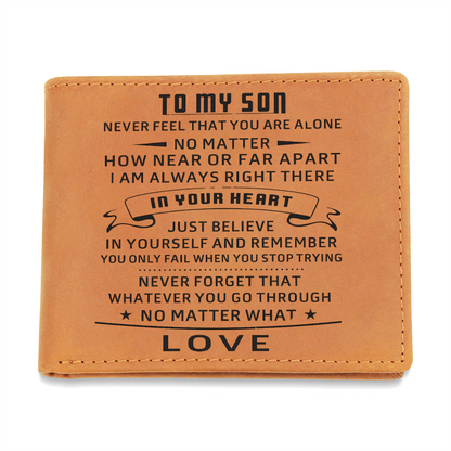Best Gift For Son . Graphic Leather Wallet