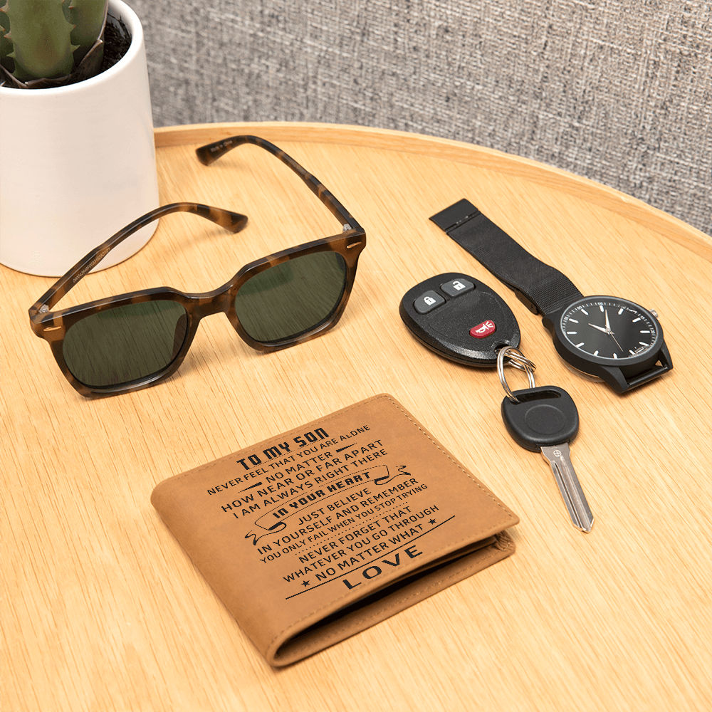 Best Gift For Son . Graphic Leather Wallet