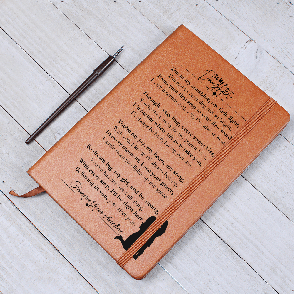 Best Gift From Mom To Daughter. Vegan Leather Journal, Unique Gift