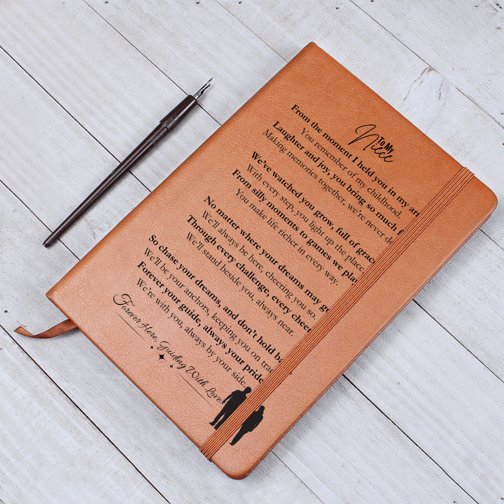 Best Birthday Gift For Niece. Vegan Leather Journal, Unique Gift