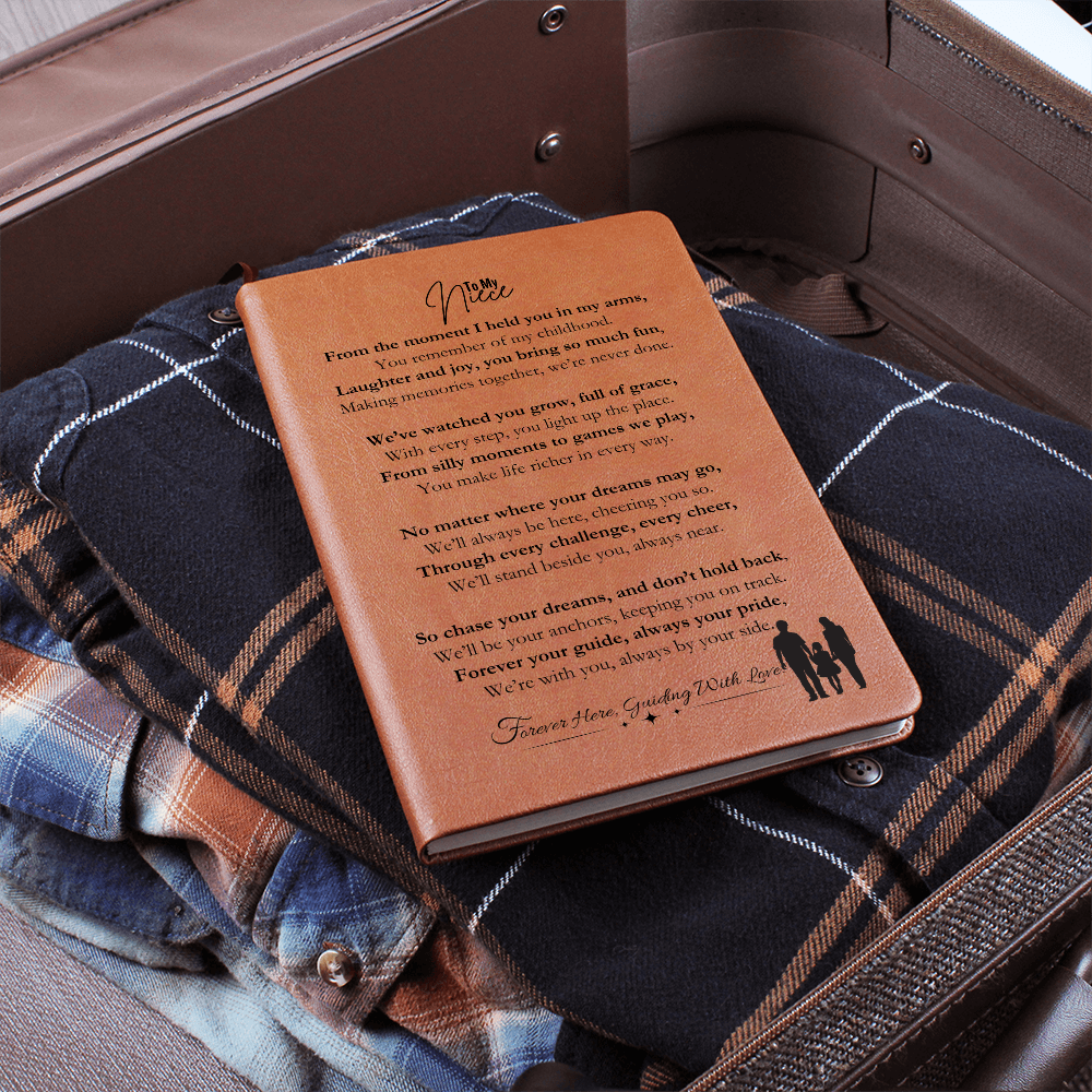 Best Birthday Gift For Niece. Vegan Leather Journal, Unique Gift