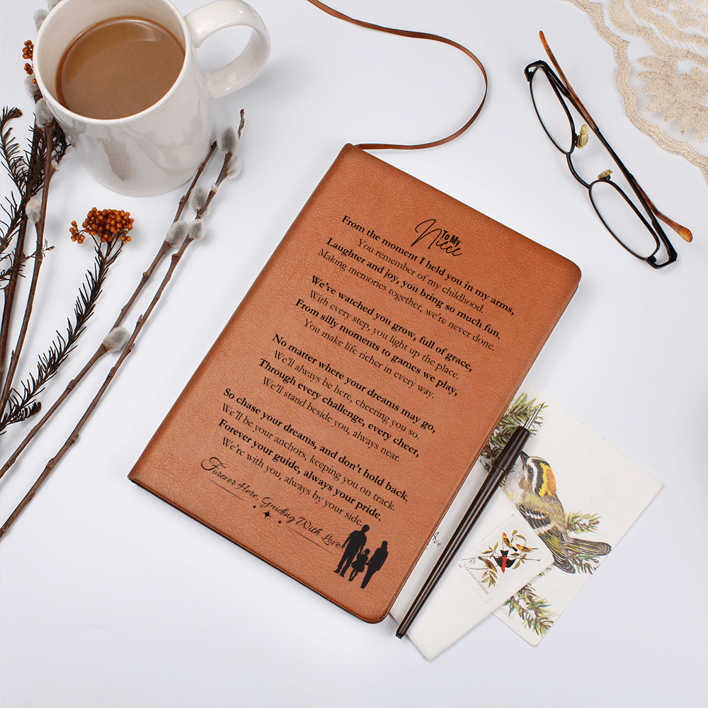 Best Birthday Gift For Niece. Vegan Leather Journal, Unique Gift