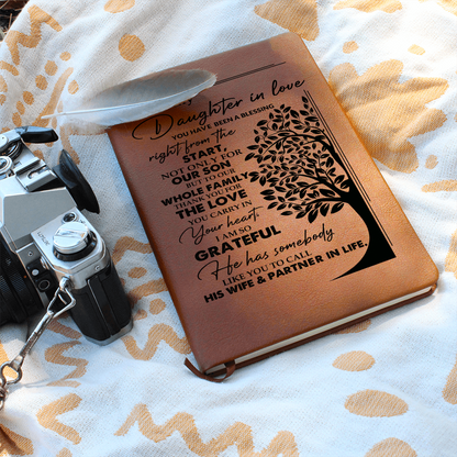 Best Gift For Daughter In Law. Vegan Leather Journal Unique Gift