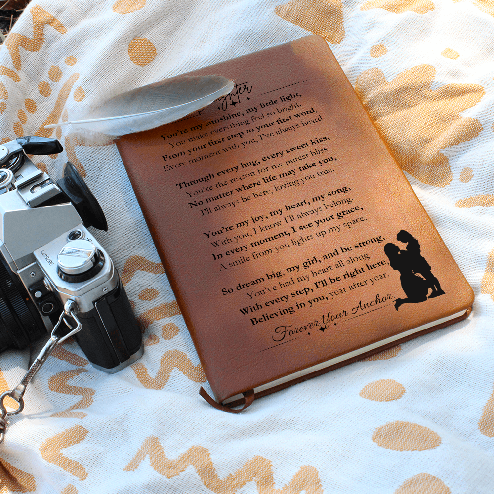 Best Gift From Mom To Daughter. Vegan Leather Journal, Unique Gift