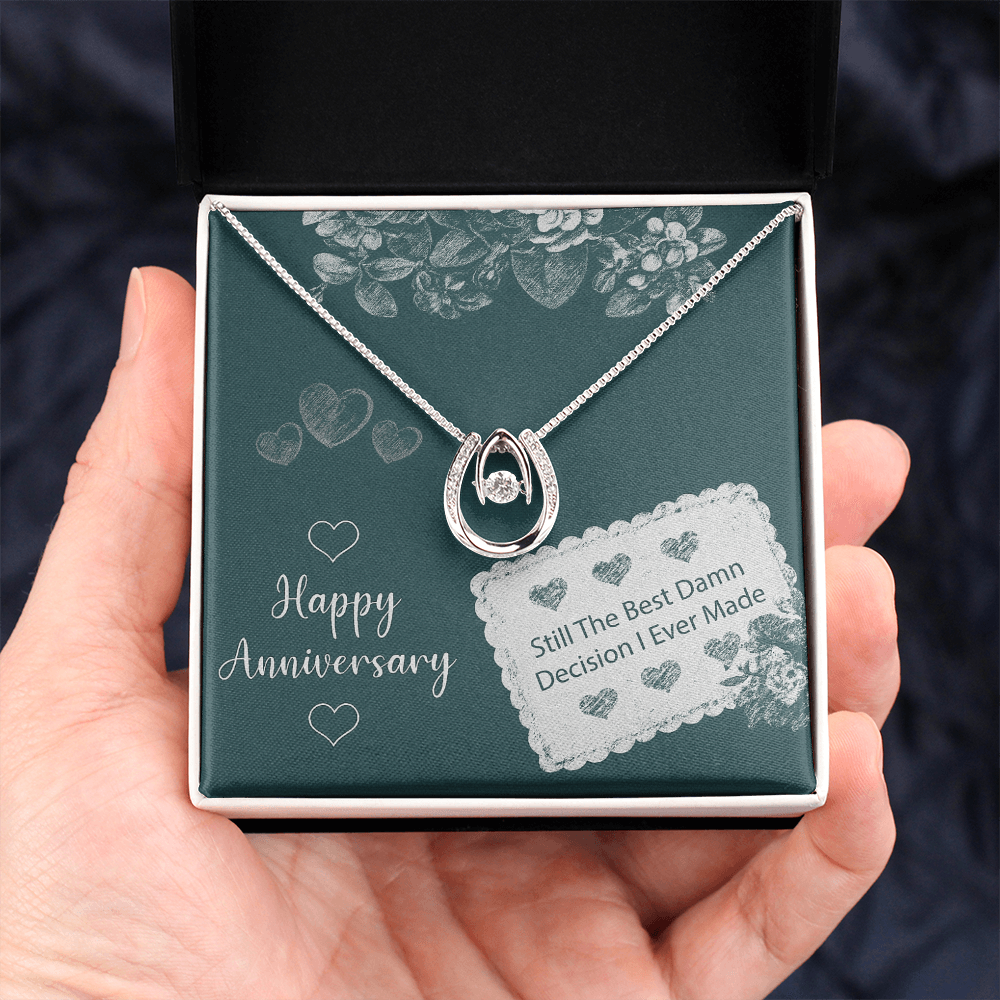 Best Gift For Wife. Lucky In Love Necklace
