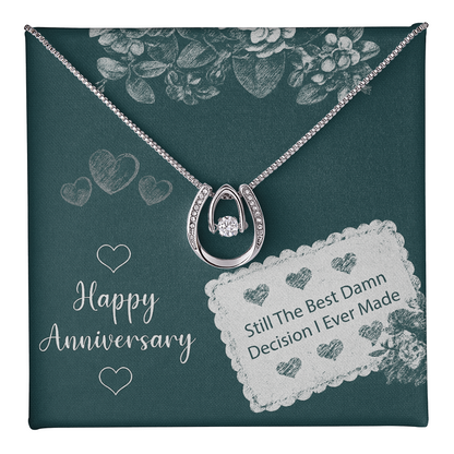 Best Gift For Wife. Lucky In Love Necklace
