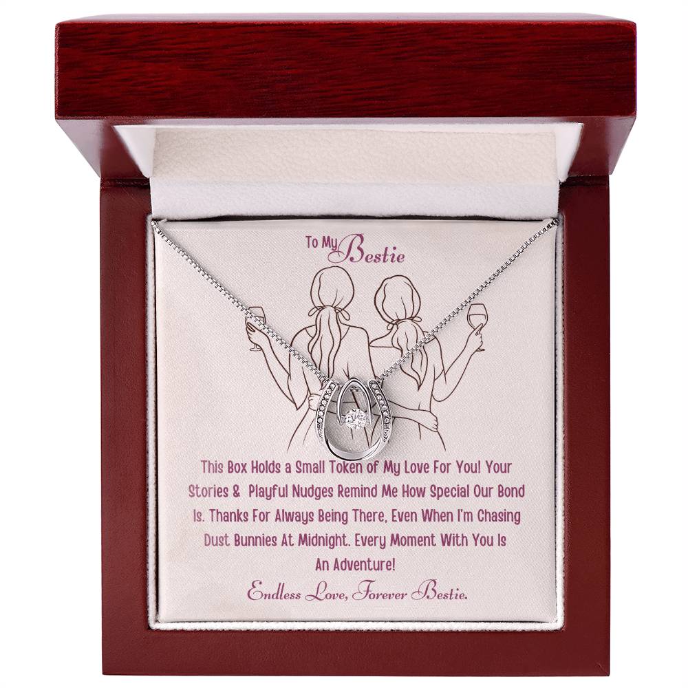 Best Gift For Bestie. Lucky In Love Necklace