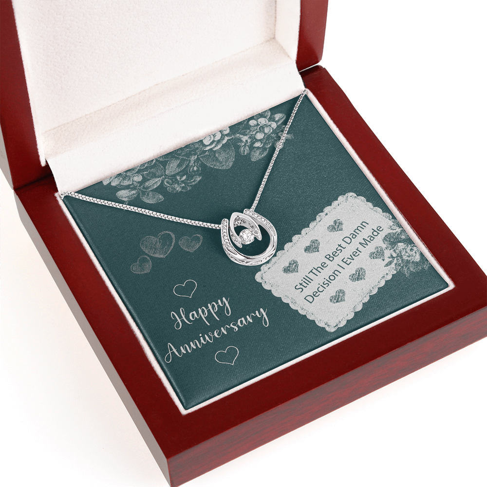 Best Gift For Wife. Lucky In Love Necklace