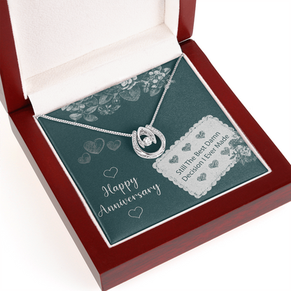 Best Gift For Wife. Lucky In Love Necklace