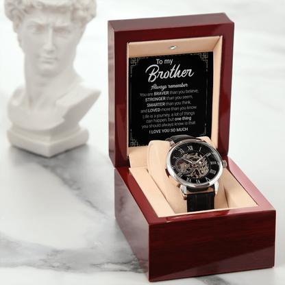 Best Gift For Brother . Openwork Watch