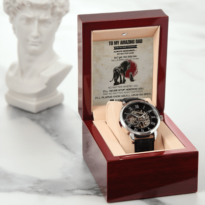 Best Gift For Dad. Openwork Watch