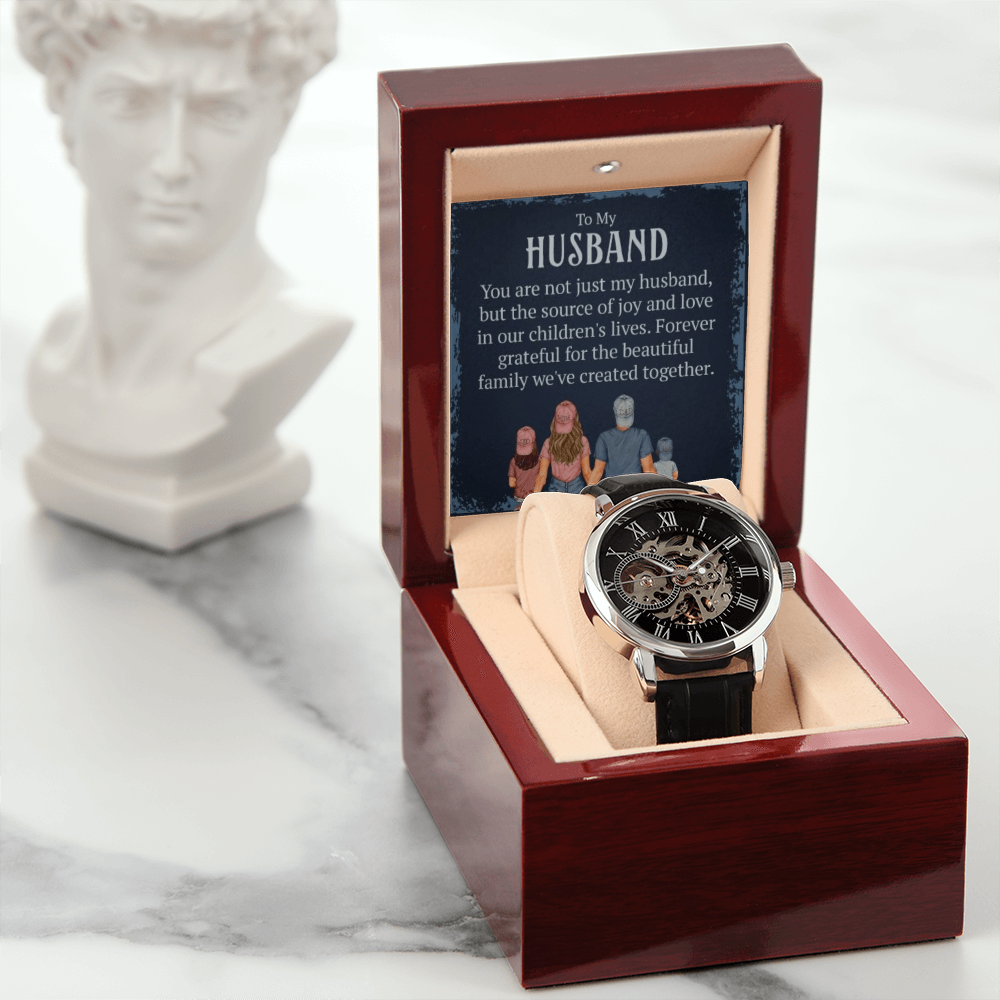 Best Gift For Husband. Openwork Watch