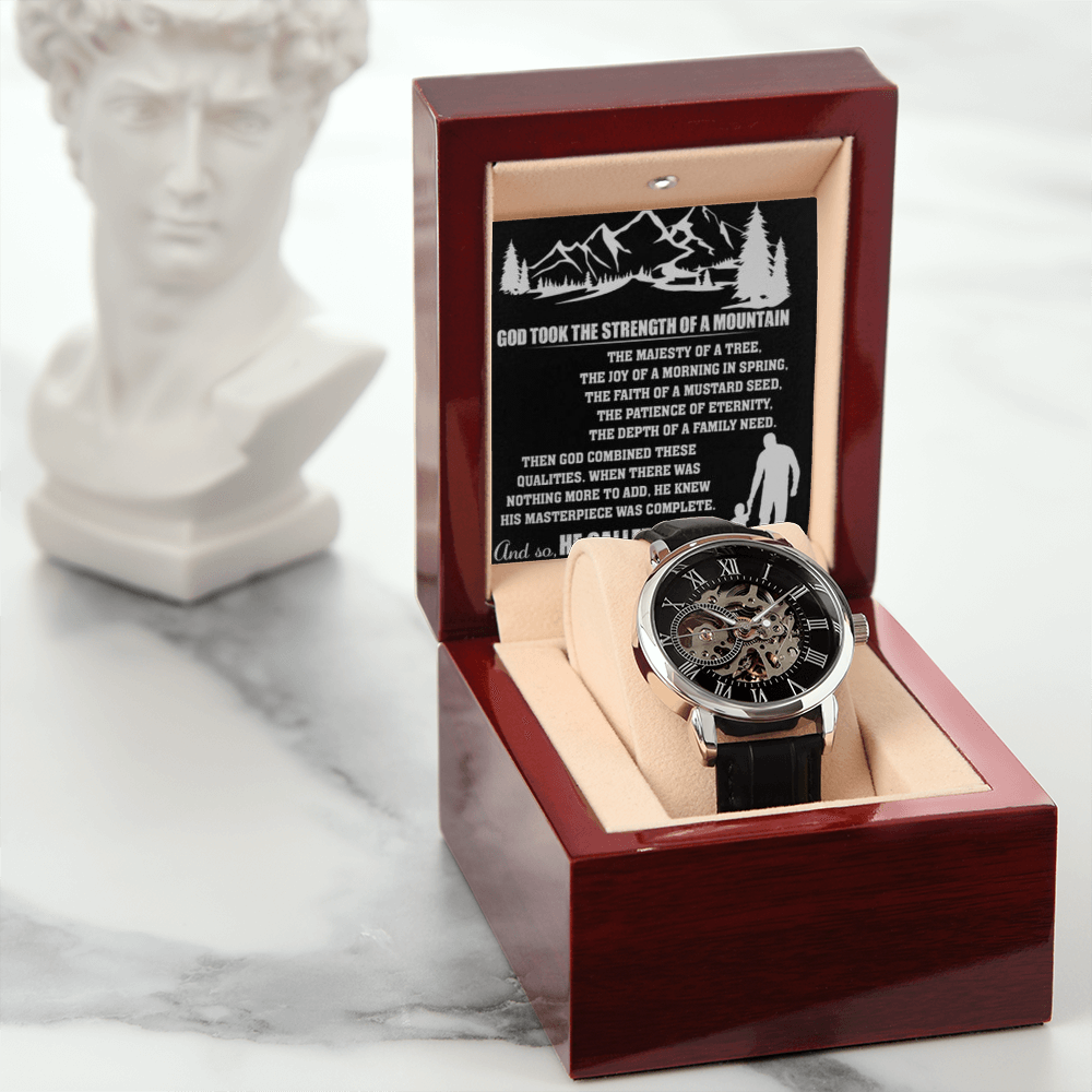 Best Gift For Father . Openwork Watch