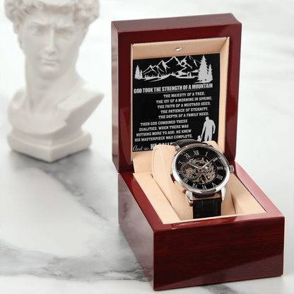 Best Gift For Father . Openwork Watch